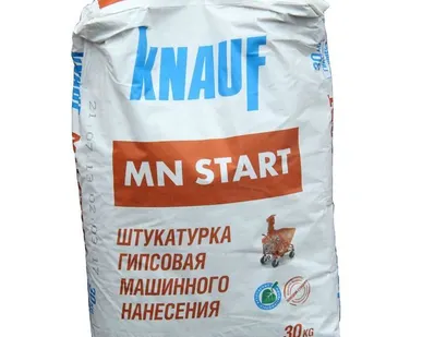 фото Штукатурка МН-Start для машинного и ручного нанесения,30кг KNAU