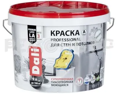 фото Краска вд ст/пот 9л проф база С DALI Рогнеда (под заказ) П