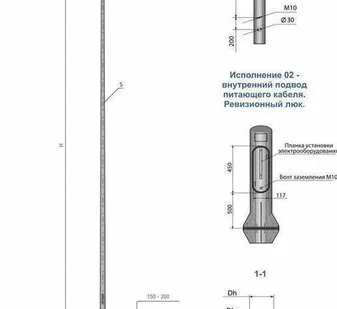 фото Опора силовая фланцевая граненая СФГ-700-10,0-(**)-ц