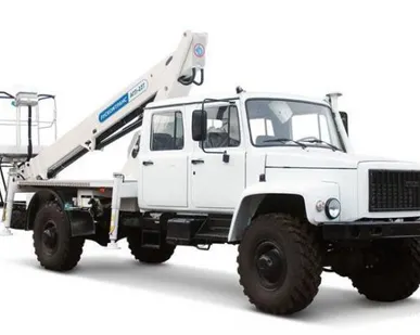 фото Автогидроподъемник АГП-22Т на шасси ГАЗ-3309(4х2)(5м.каб.)(стрела назад)