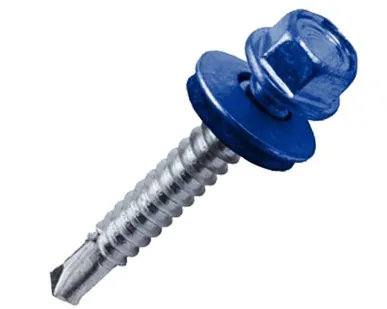 фото Саморез 4.8*35 кровельный сверло, RAL 5005, синий, 1 шт.