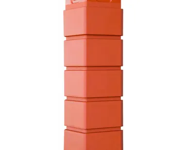 фото Угол внешний (GL) Клинкерный кирпич Терракотовый 410*120 (раб.размер 390*120 мм)