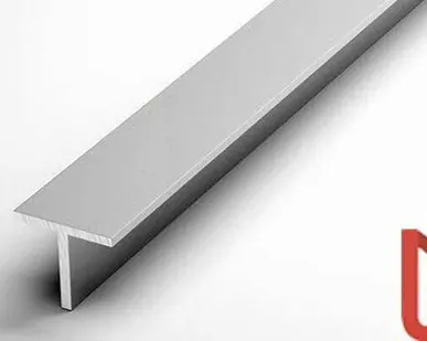 фото Алюминиевый профиль Т-образный 10х10х1 мм АМГ5 декоративный