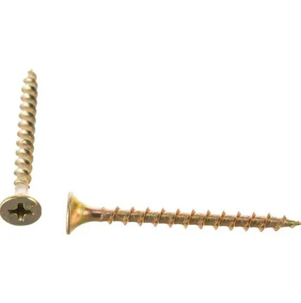 Фото №0 Саморез (шуруп) 3,5*45мм универсальный желтый с потайной головкой, 1000шт