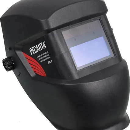 Фото №1 Маска сварочная МС-2 (с регулир. чувств.и и задержки времени; задержка откр. 0.15/0.8с; сенсор чувств. перем.; светофильтр ТСК 4000 "шлифовка") Ресанта 65/14Штука