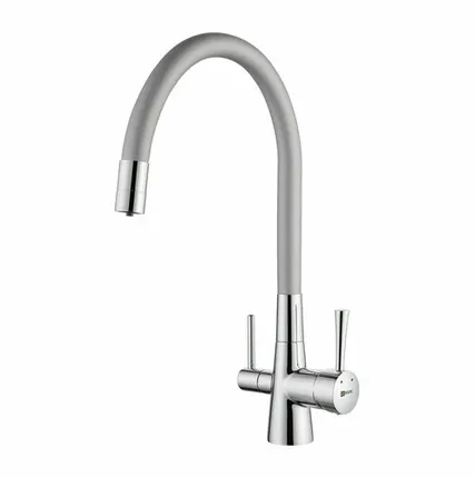 Фото №0 Смеситель Lemark Comfort LM3075С-Silver для кухни с гибким изливом, с подключением к фильтру с питьевой водой
