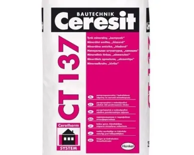 фото Ceresit CT 137. Минеральная декоративная штукатурка «камешковая» 1,0/2,5 мм