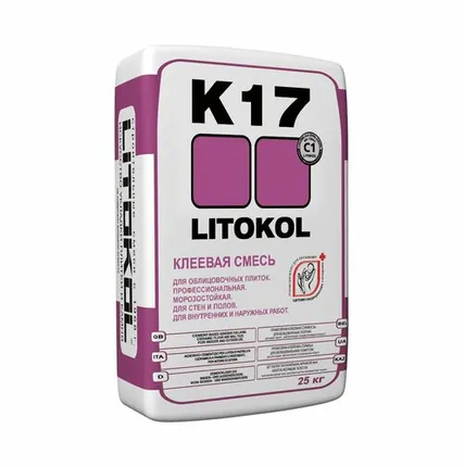 Фото №0 Клей для плитки Litokol K17 25 кг