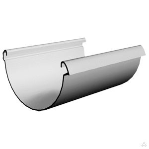 фото LUX Желоб водосточный Пломбир D140мм, 3м