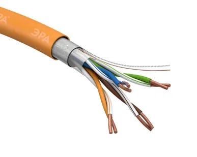 фото Кабель витая пара F/UTP 4х2х24 AWG Cat5e CU нг(А) HF (уп.305м) ЭРА Б0044687