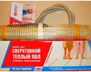 фото Нагревательный мат, Energy, Mat 165 Вт/м2 260 Вт, 1.6 м2, 320х50 см, длина кабеля 3.2 м