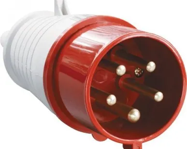 фото Вилка электрическая кабельная 32А 3P+PE+N 380В IP44 ССИ-025.