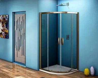 фото BAS JAZZ R-120-G-BR душевой уголок 120х80х185, матовое стекло