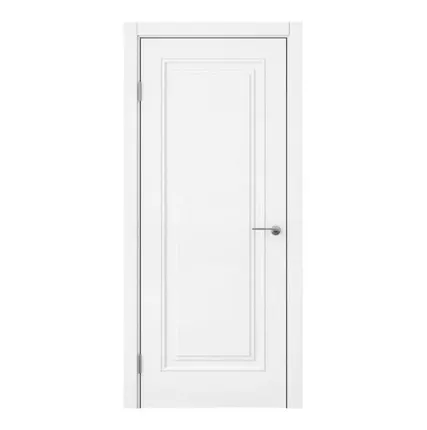 Фото №0 дверь межкомнатная глухая бизнес парк line 7, белая, 600*2 000мм.