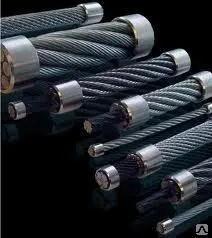 Фото №0 Канат двойной свивки многопрядный типа лк-р конструкции 18х19 (1+6+6/6)+1