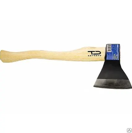 Фото №0 Топор ТП11-10, 1000 г, в сборе, кованый, деревянное топорище// СИБРТЕХ