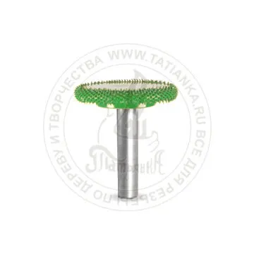 Фото №0 6RS125-70 - колесо, Ø хвостовика 6мм X Ø фрезы 31,75мм (coarse/зеленая)