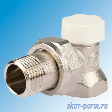 Фото №0 Клапан д/радиат. углов. 15 STOUT отсечной