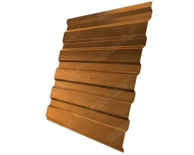 фото Профнастил С20А 0,45 Print Premium пленкой Golden Wood