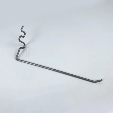 Фото №0 Крючок для перфорированной панели одинарный L=200мм d=4мм, цинк