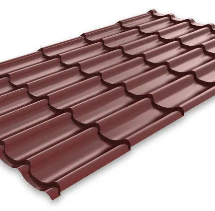 Фото №0 Металлочерепица &quot;Монтеррей&quot; 0,55 краш в ассор 6 м