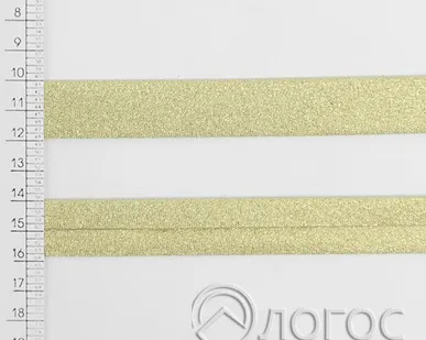 фото Косая бейка декоративная люрекс Т 20мм, K.A. (золото)