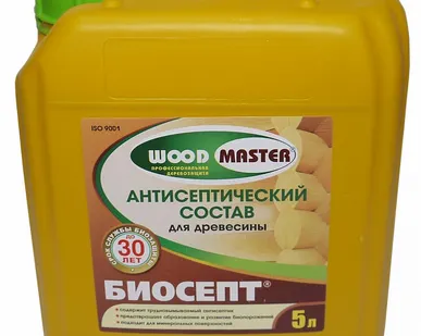 фото Антисептик для древесины Биосепт "WOODMASTER" 5л