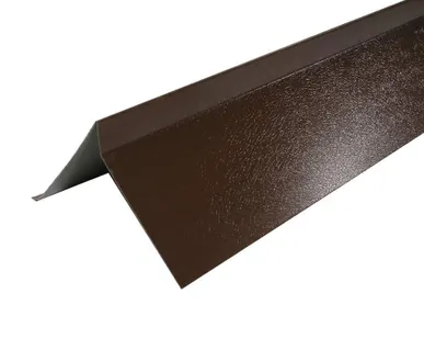 фото Планка торцевая с гранулятом, медный, шт. (75*25*65*5 мм), Длина 1,25 м.