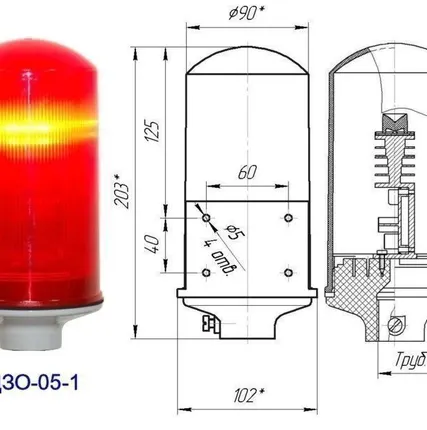 Фото №0 Заградительный огонь низкой интенсивности СДЗО-05-1 &gt;10cd, тип А