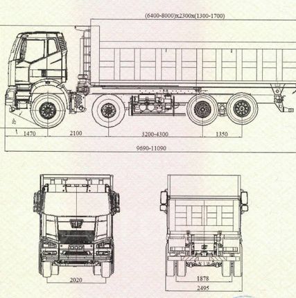 Фото №2 Самосвал FAW CA3310P66K24T4 8х4