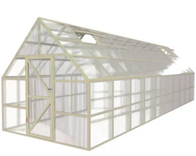 фото Теплица английская ЧЕЛСИ 3х10 м, цвет Слоновая кость (RAL 1015)