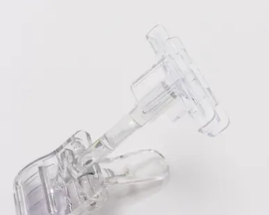 фото Держатель пластиковой рамки универсальный с зажимом на трубу, цвет прозрачный