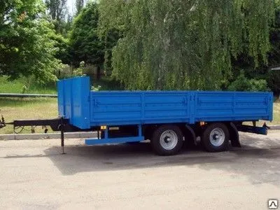 Фото №0 Прицеп бортовой СЗАП-830622 с центрально расположенными осями