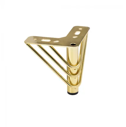 Фото №0 Опора меб. мет. RAY h120 угловая золото AKS