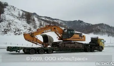 фото Перевозка строительной негабаритной техники