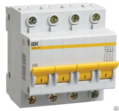 Фото №0 Авт.выкл. ВА 47-100 4Р 50А 10 кА х-ка С ИЭК