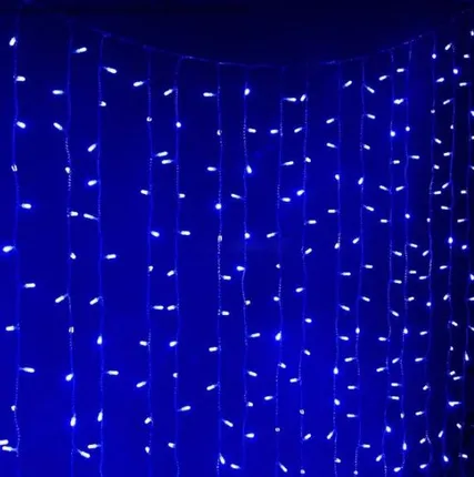 Фото №0 Гирлянда "Занавес" 300х220см LDCL528C-B 528 LED IP20 32.8Вт 220В син. SHLights 4690601043634
