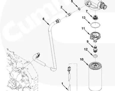 фото Фильтр топливный двигателя Cummins сепаратор Fleetguard FS1065 4934879