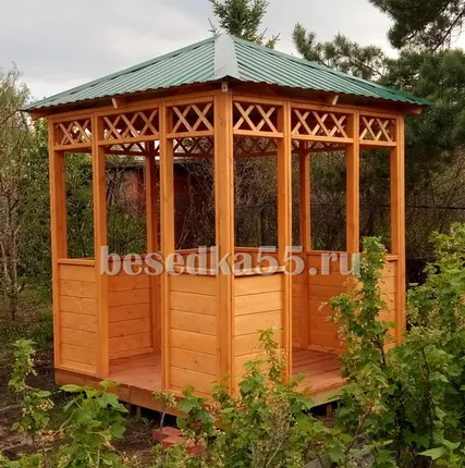 Фото №0 Беседка садовая "Дачная" 2х2