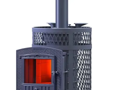 фото Чугунная печь для бани Искандер ЗК 25 П2 Ураган