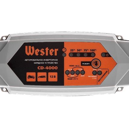 Фото №1 Зарядное устройство инверторное 6/12 В Wester CD-4000 / 900-011
