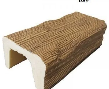 фото Балки на потолок декоративные Б-9 рустик (9х6х296см) цвет Дуб