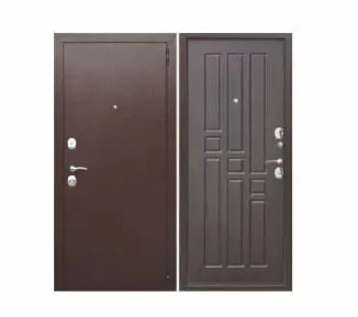 Фото №0 Дверь входная Гарда 8мм (Ferroni) металл 0,8мм/МДФ, Антик медь/Венге 2050х960мм, ПРАВАЯ