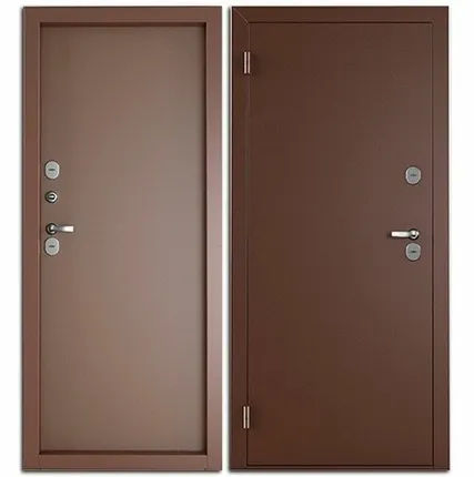 Фото №0 Дверь входная с терморазрывом Норд (Промет) металл/металл, Антик медь 2050х980мм, ЛЕВАЯ