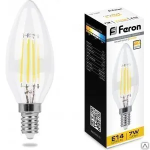 фото Светодиодная диммируемая лампа feron lb-166 7w 230v e14 2700k 25870