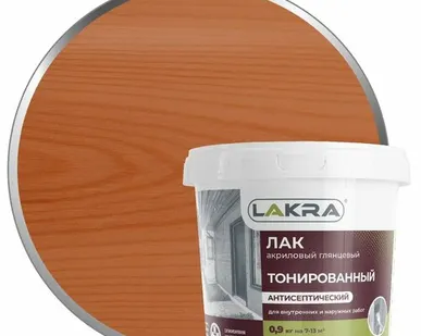 фото Лак в/д тонированный Орех 0,9кг Л-С