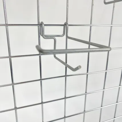 Фото №0 Крючок с ценникодержателем на сетку L=100мм, d.4мм, цинк
