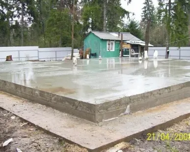 фото Устройство фундаментов монолитных