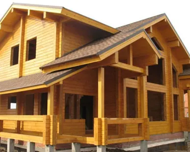 фото Строительство домов коттеджа бань