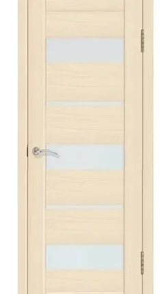Фото №0 Дверь межкомнатная 200 (La Stella) стекло матовое, экошпон, Ясень Латте 2000х800мм